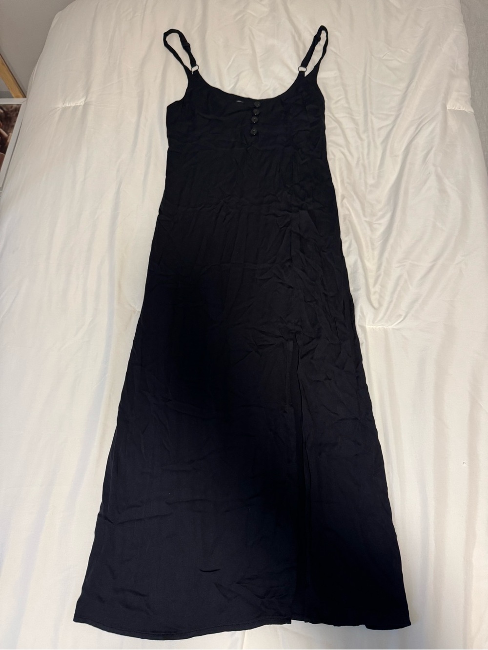 Urban Outfitters Black Spaghetti Strap Slip Dress